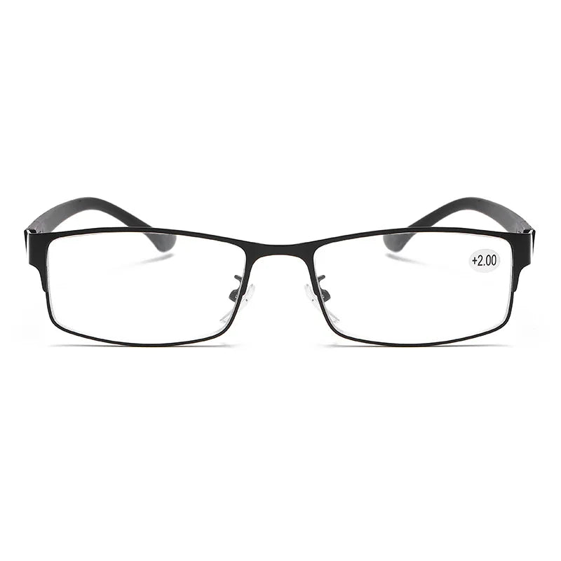 Femlion Blue Light Blocking Metal Frame Reading Glasses for Men and Women