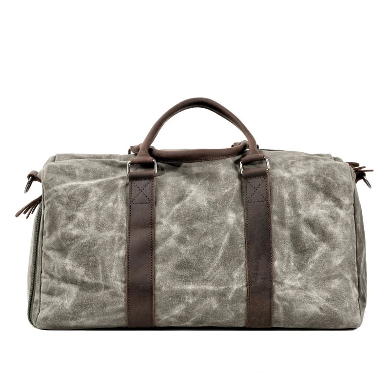 Femlion Canvas Travel Messenger Bag for Men: Retro Style with Large Capacity