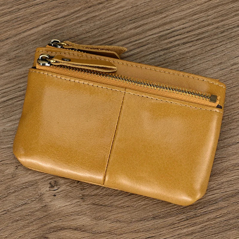 Femlion Genuine Leather Credit Card Wallet for Men and Women