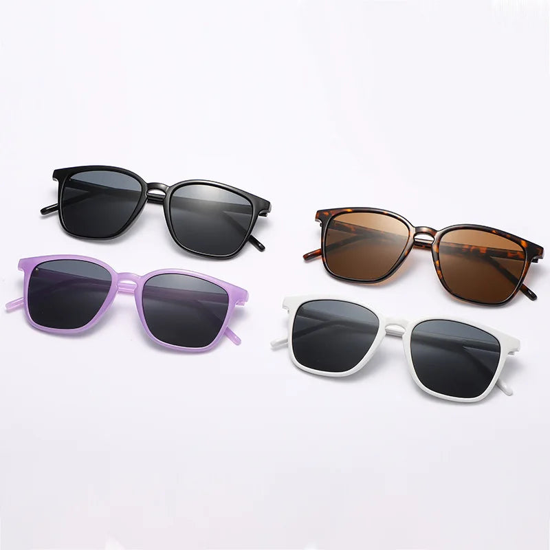 Femlion Retro Square Sunglasses Designer UV400 Shades Men Women Luxury Brand Trend