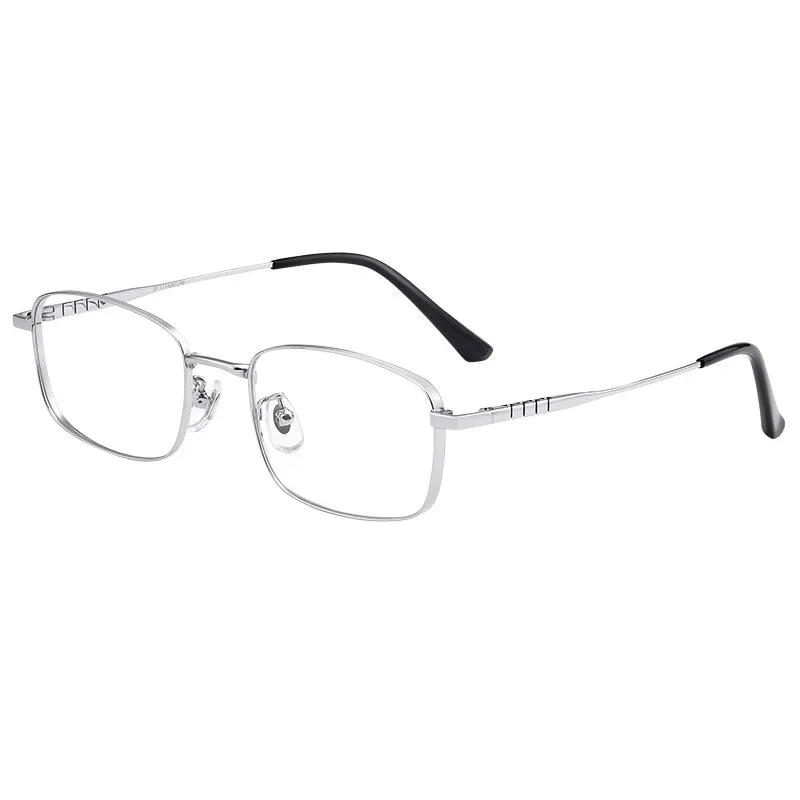 Femlion Titanium Glasses Frame Men Full Rim Lightweight Small Frame Wide Edge