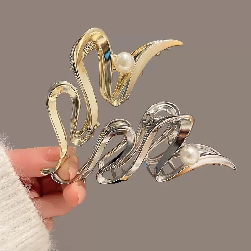 Femlion Geometric Metal Hair Claw Clips - Vintage Hair Accessories for Women & Girls