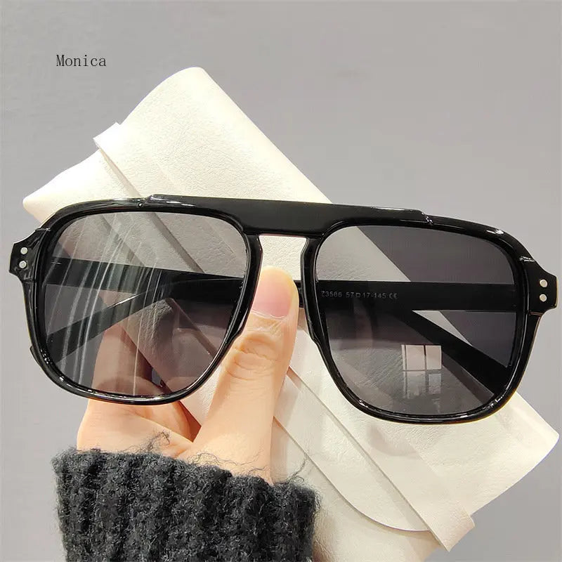 Femlion Vintage Oversize Frame Sunglasses UV400 Protection