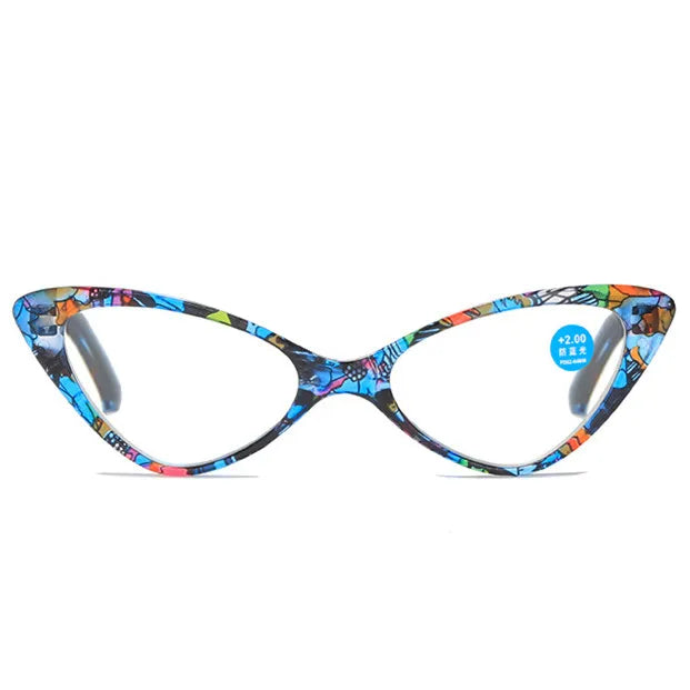 Femlion Cat Eye Reading Glasses Anti Blue Light Presbyopic Eyewear Comfortable Unisex Gazes