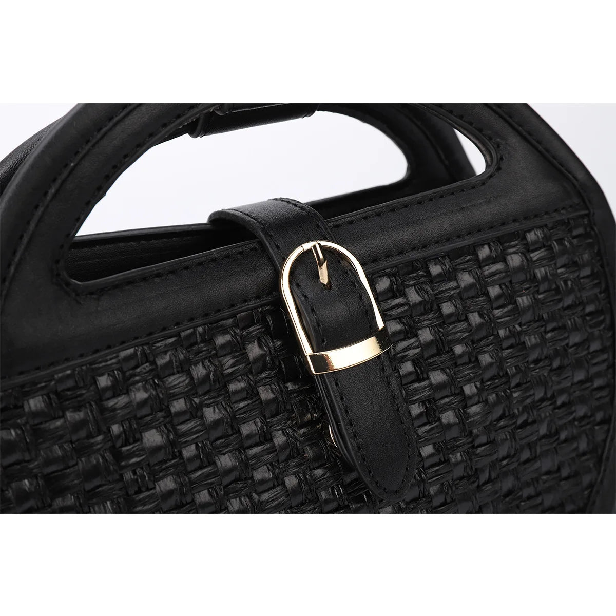 Femlion 2023 Straw Woven Bag New Niche Design Fashion Trend Advanced Texture One Shoulder Messenger Bag