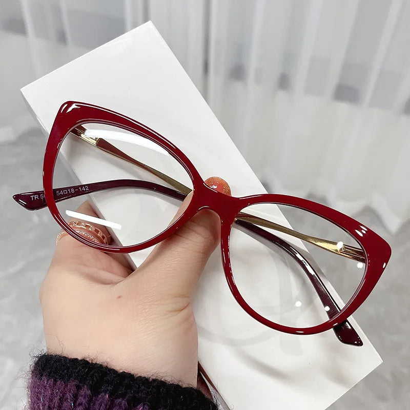 Femlion Cat Eye Optical Glasses Frames Clear Lens Vintage Eyeglasses Frame