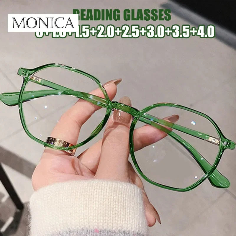 Femlion High-definition Anti-blue Light Reading Glasses for Elderly Women