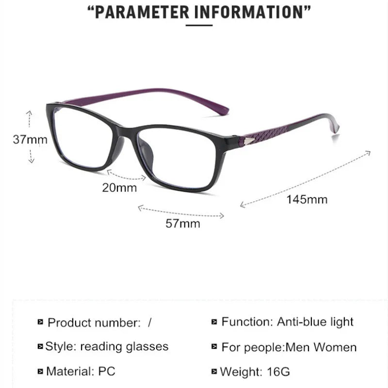 Femlion Blue Light Blocking Reading Glasses for Women Men Presbyopia Eyeglasses +1.0-+4.0