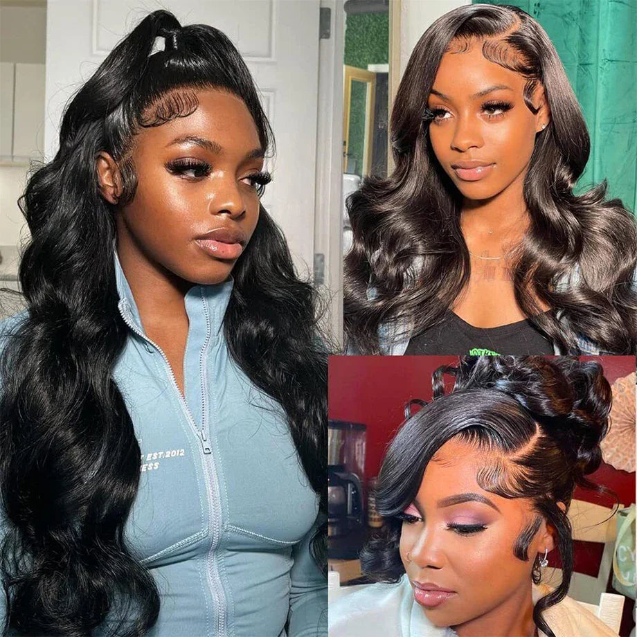 Femlion 13x6 Body Wave Remy Human Hair Lace Front Wig