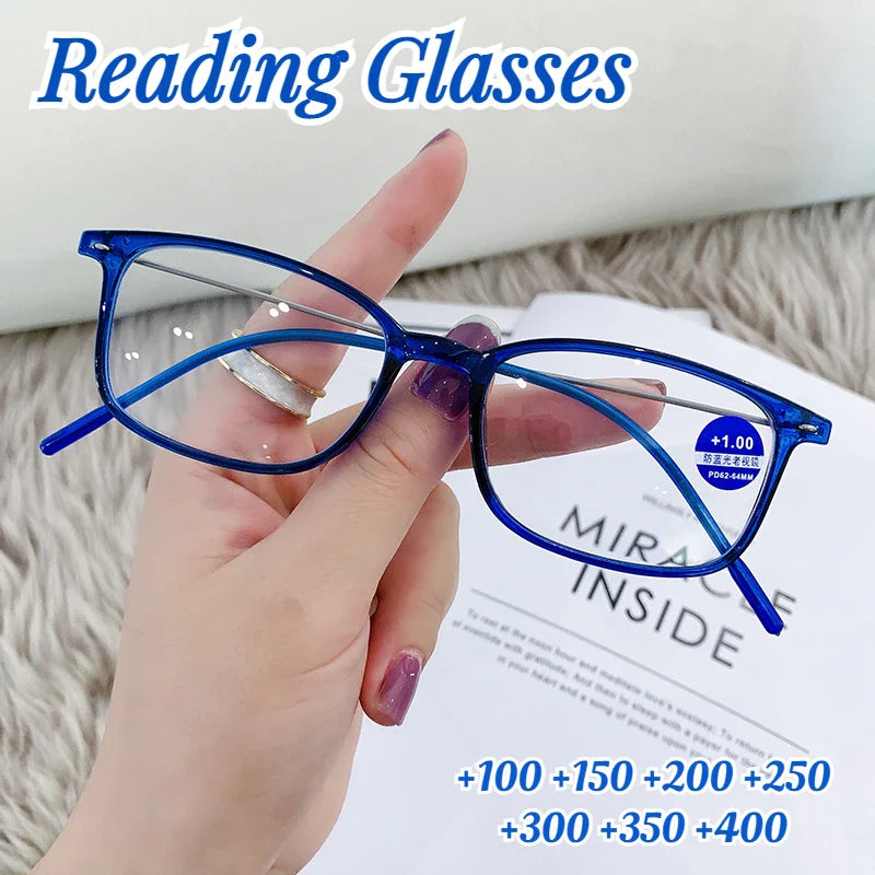 Femlion Blue Light Blocking Glasses for Men and Women - Square Frame Computer Eyewear