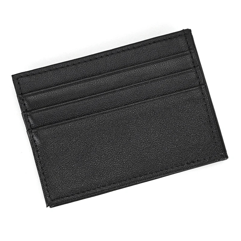 Femlion Genuine Leather Card Holder Wallet Slim Purse Case for Men and Women