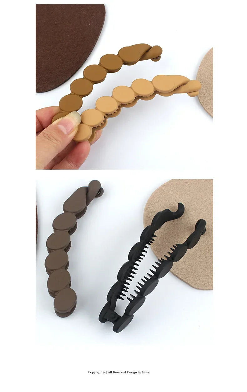 Femlion Matte Banana Clip Hair Pins for Women Girls Hair Accessories