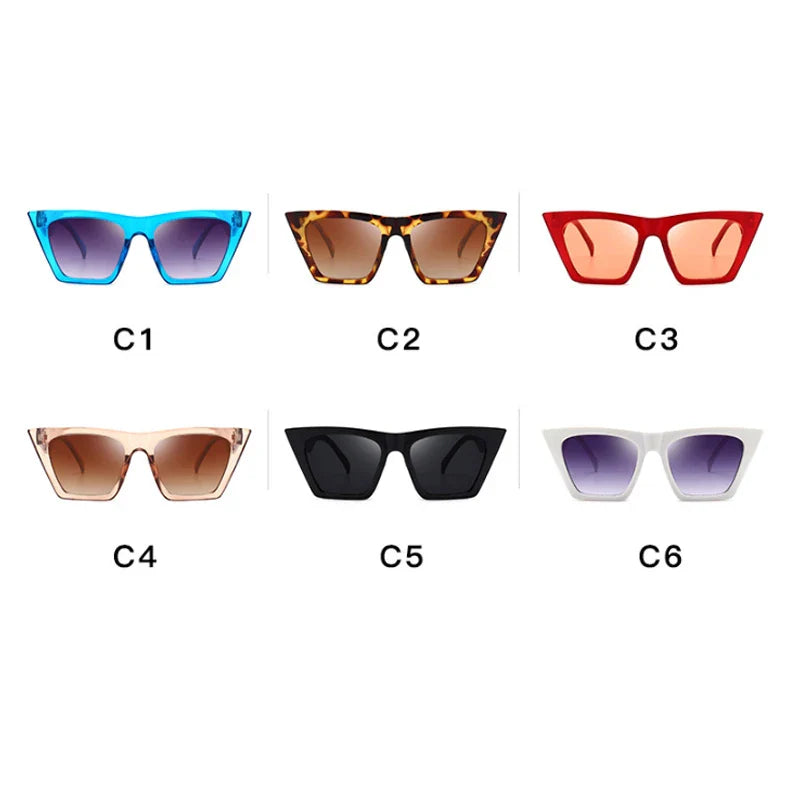 Femlion Retro Square Sunglasses for Women: Stylish Designer Sun Glasses