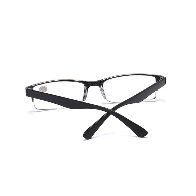 Femlion Half Frame Ultra-light Reading Glasses with Diopter for Women/Men, Various Prescriptions