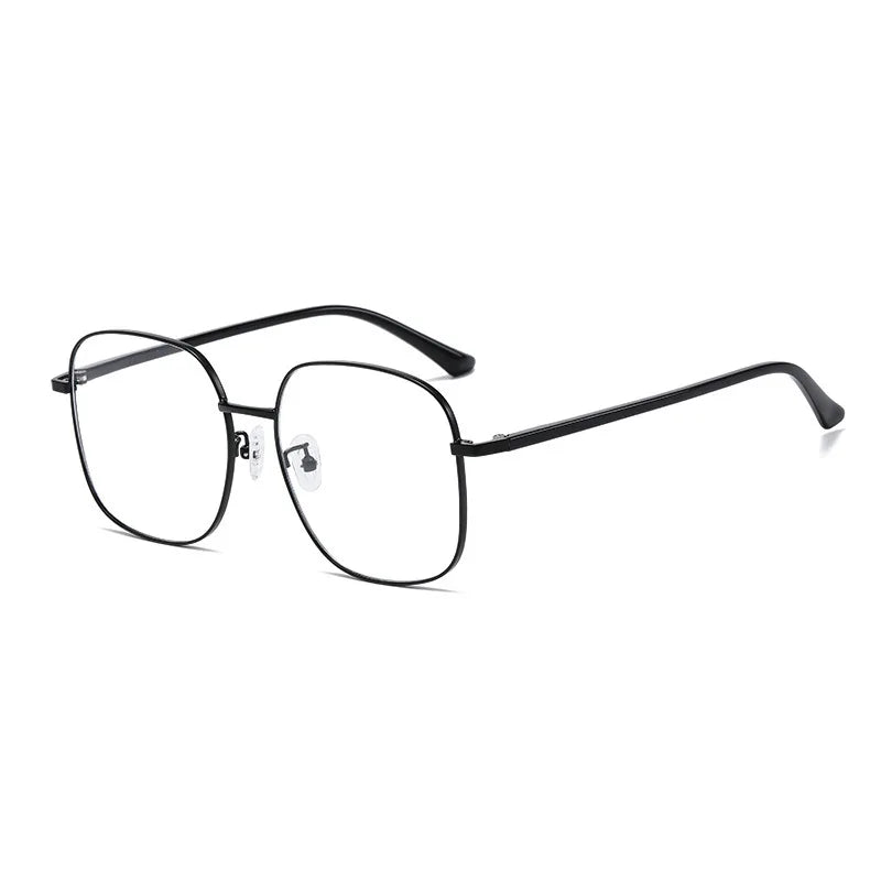 Femlion Polygonal Metal Frame Blue Light Blocking Myopia Glasses Grade -0.5To -6.0