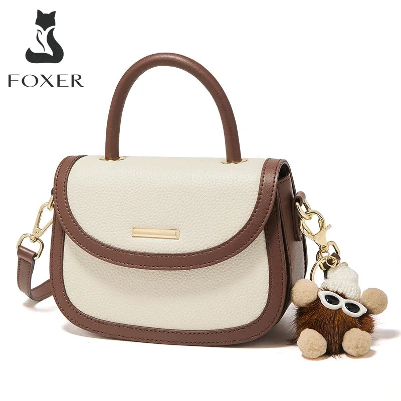 Femlion Leather Small Handbag Girl's Gift Women's Crossbody Bag