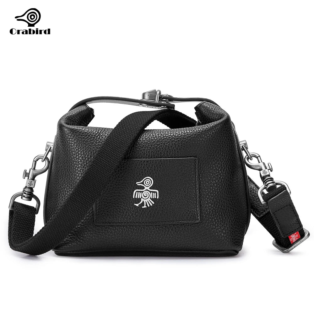 Femlion Soft Leather Crossbody Bag Luxury Fashion Ladies Handbag Casual Small Handle