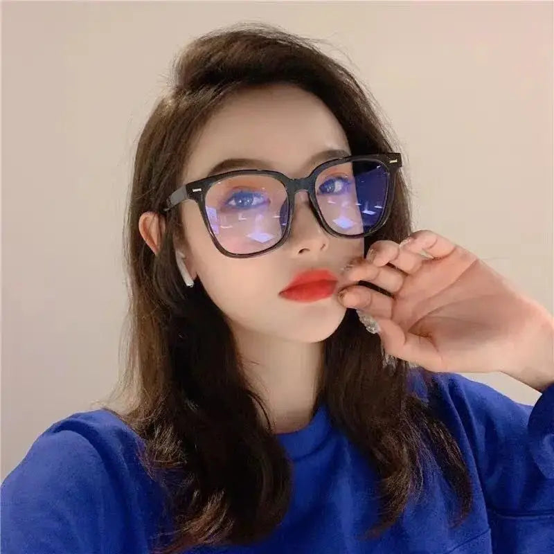 Femlion 2024 Blue Light Blocking Computer Glasses Large Vintage Fashion Eyeglasses