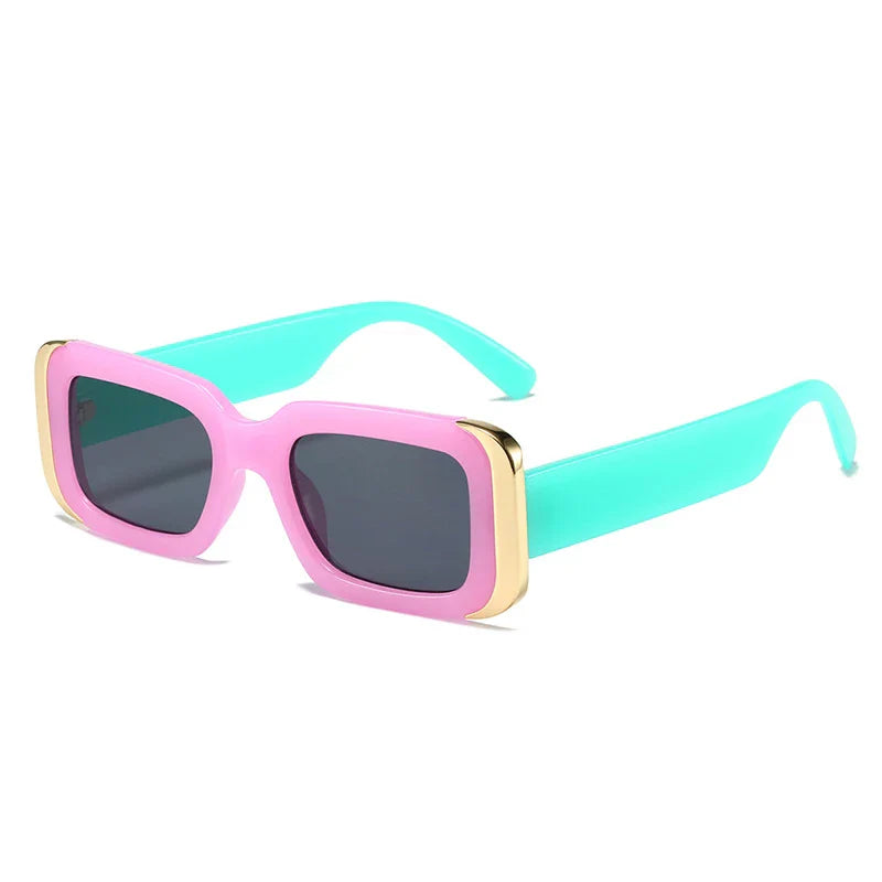 Femlion Retro Square Sunglasses UV400 Gradient Shades Women Men Fashion Glass