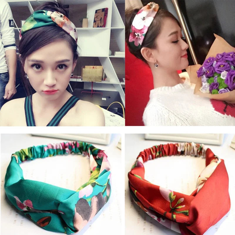 Femlion Boho Print Headbands for Women - Summer Hair Accessories