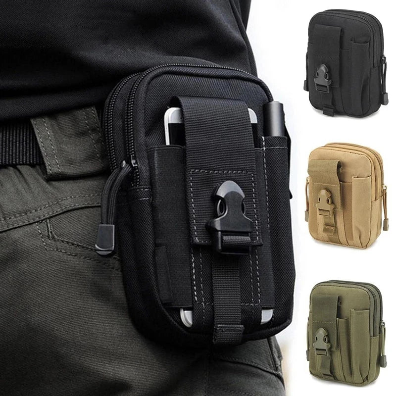 Femlion Tactical Waist Bag for Men - Military Hip Belt Pouch & Phone Holder