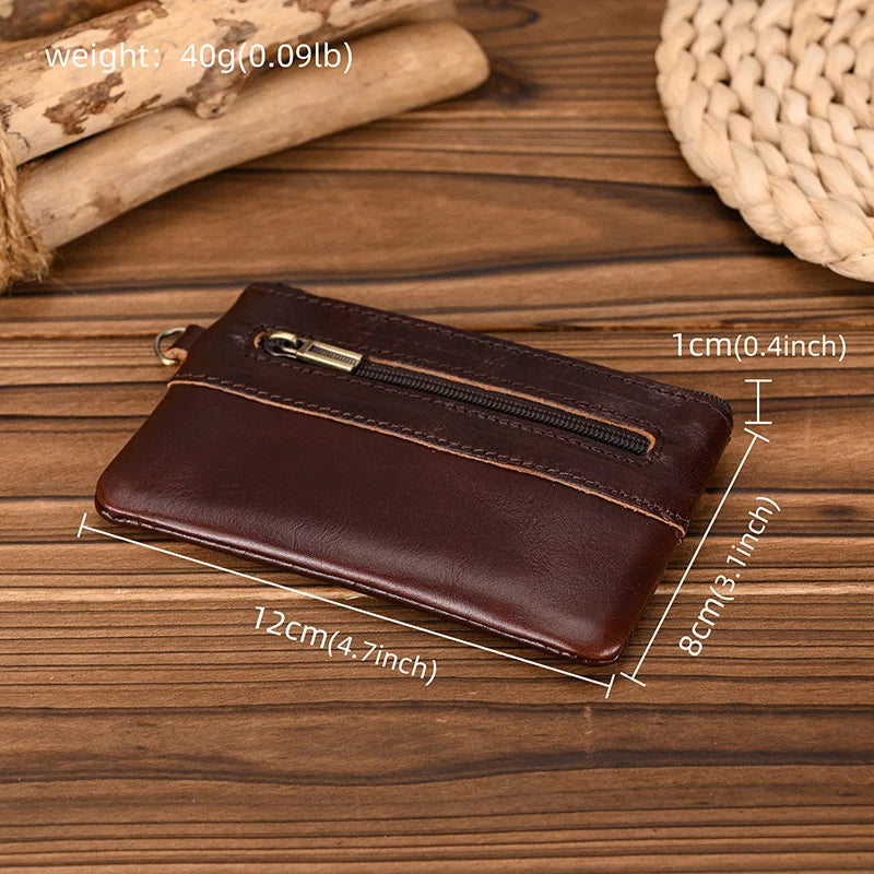 Femlion Simple Style Leather Wallet for Men and Women