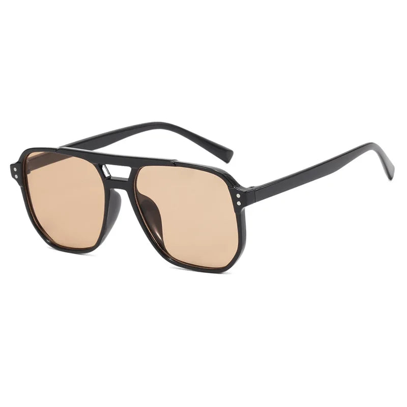 Femlion Square Frame Sunglasses Trend Retro UV Protection Unisex Eye-wear