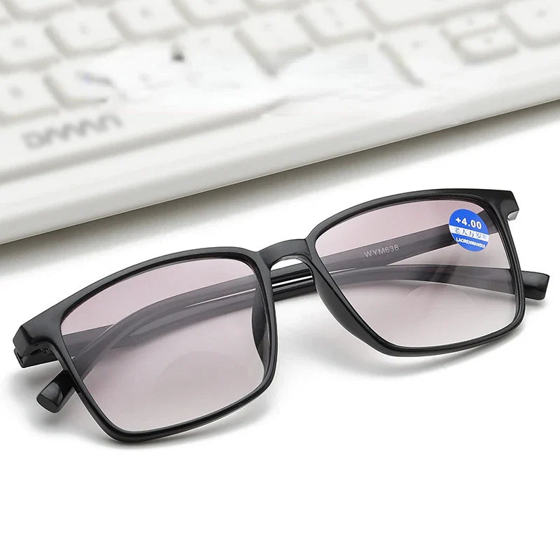 Femlion Half-frame Diopter Glasses: High Quality Reading Glasses Men Women +1.0 to +4.0