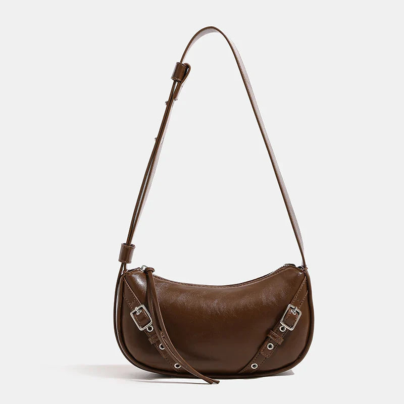 Femlion Leather Crossbody Bag with Adjustable Strap and Luxury Design