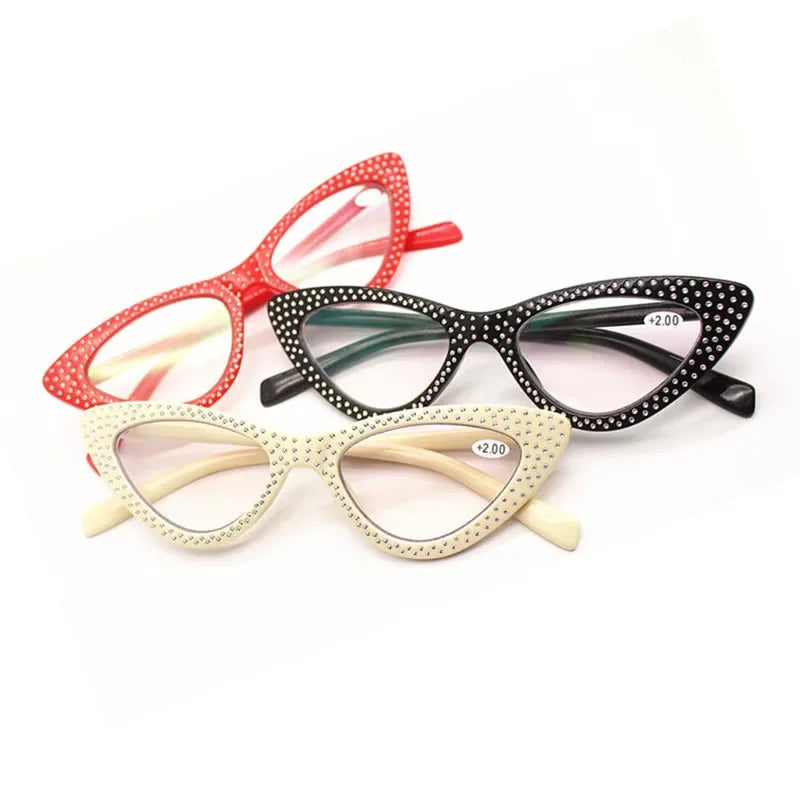 Femlion Cat Eye Presbyopic Reading Glasses in Various Diopters