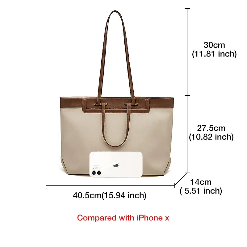 Femlion 2024 Underarm Shoulder Bag Women's PU Leather Handbag Business Laptop Bags