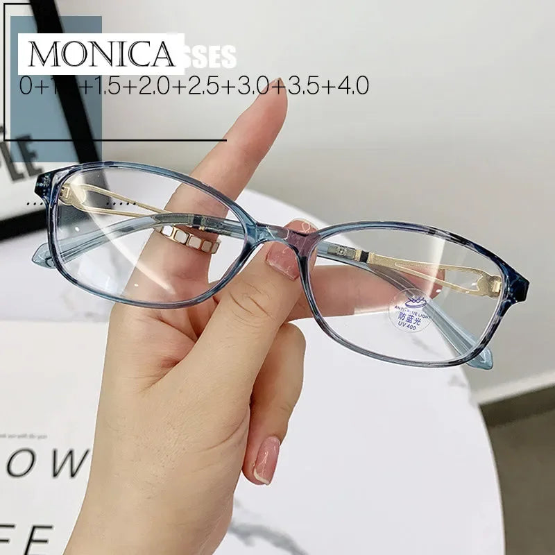 Femlion Transparent Frame Blue Light Blocking Reading Glasses for Men and Women