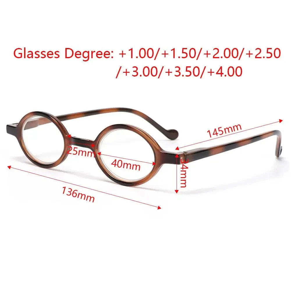 Femlion Oval Frame Blue Light Blocking Reading Glasses