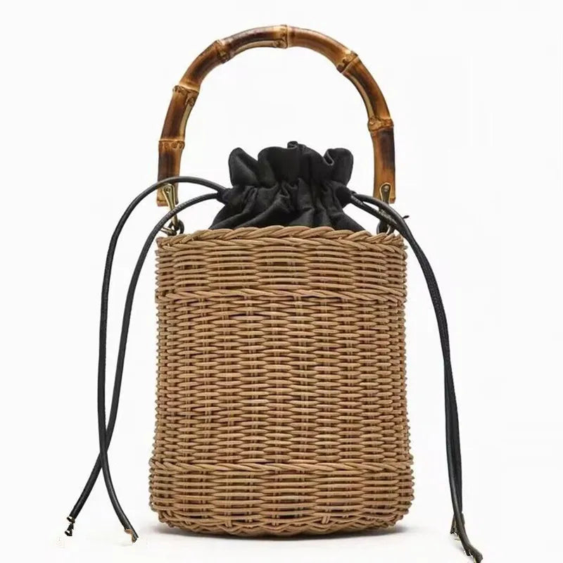 Femlion Vine Weave Shoulder Bag: Versatile Grass Crossbody for Women