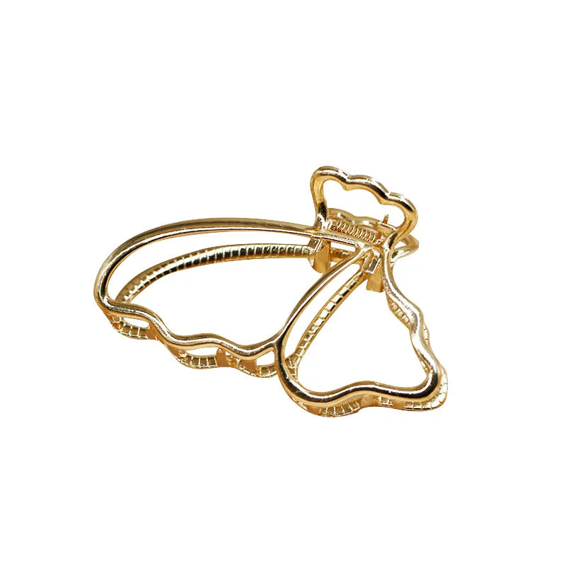 Femlion Geometric Gold Hair Clip Claw for Elegant Girls and Women Headwear