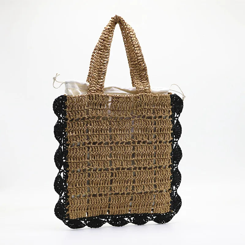 Femlion Straw Weave Bag: Chic Holiday Style for Women