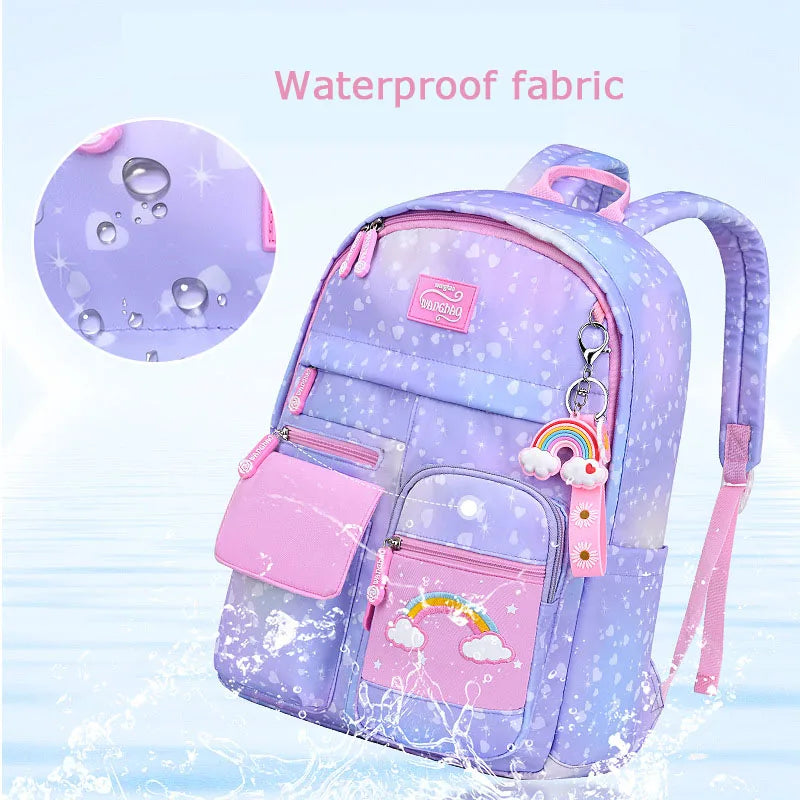 Femlion Kids School Backpacks for Boys and Girls, Waterproof Nylon School Bag