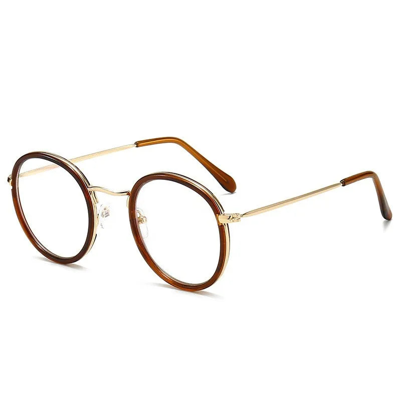 Femlion Vintage Round Metal Frame Reading Glasses for Men Women - 2024 Model