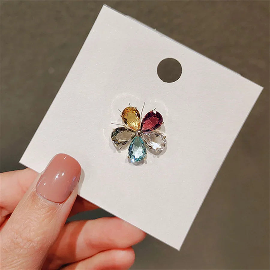 Femlion Crystal Butterfly Brooches: Cute Animal & Flower Lapel Pins