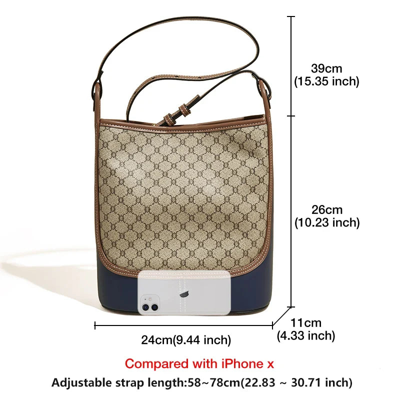 Femlion Retro Shoulder Bag: Stylish & Spacious Office Crossbody for Women