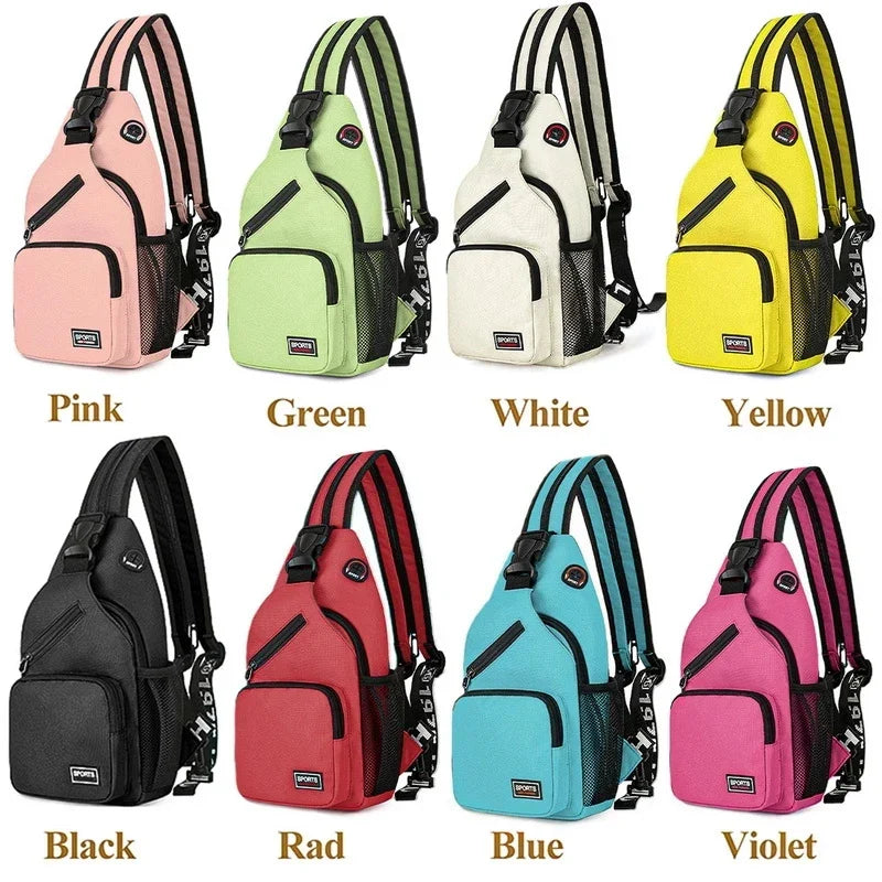 Femlion Waterproof Sling Chest Backpack Crossbody Shoulder Bag Male Female Banana Pocket