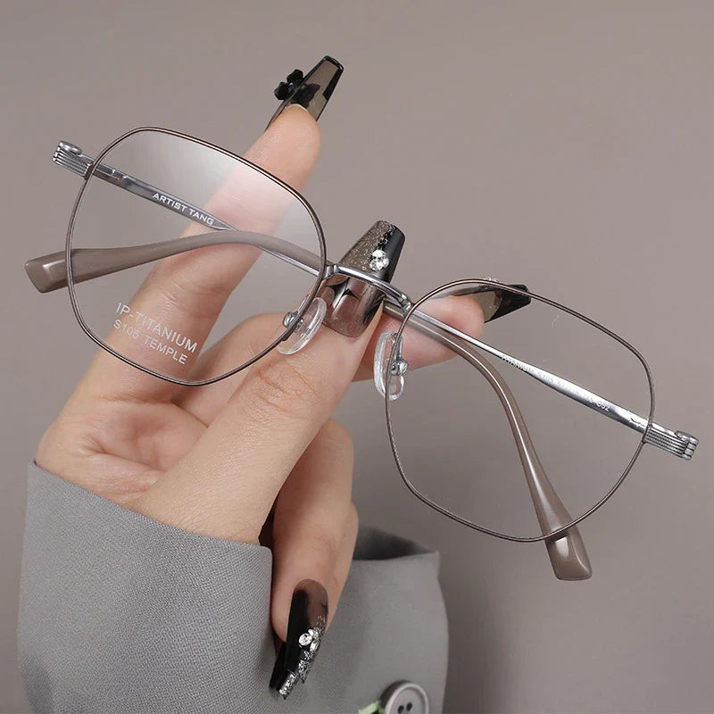 Femlion Titanium Small Frame Glasses Ultra Light Men Women Optical Frame Customized