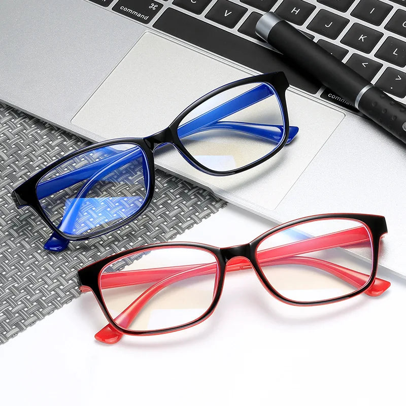 Femlion Blue Blocking Flat Lens Eyeglasses for Women - New Anti Blue Light Design