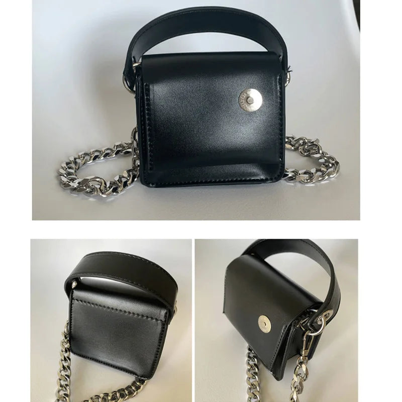 Femlion Mini Leather Chain Crossbody Shoulder Bag Fashion Handbag