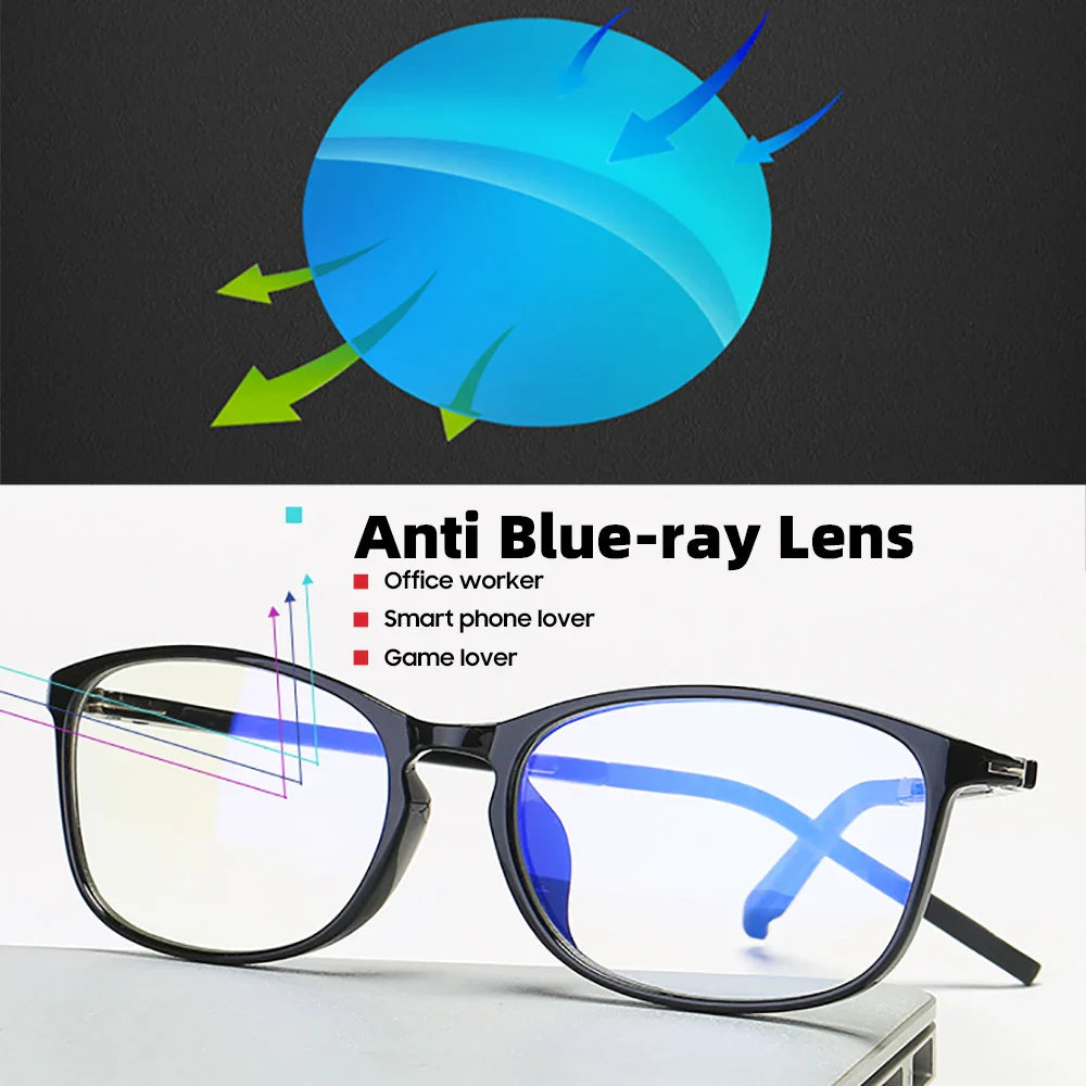 Femlion Square Anti Blue Light Glasses for Men and Women