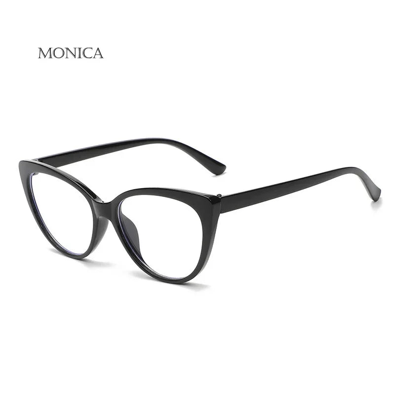 Femlion Oval Photochromic Eyeglasses Frames: Anti Blue Light Optical Fashion Spectacles for Women