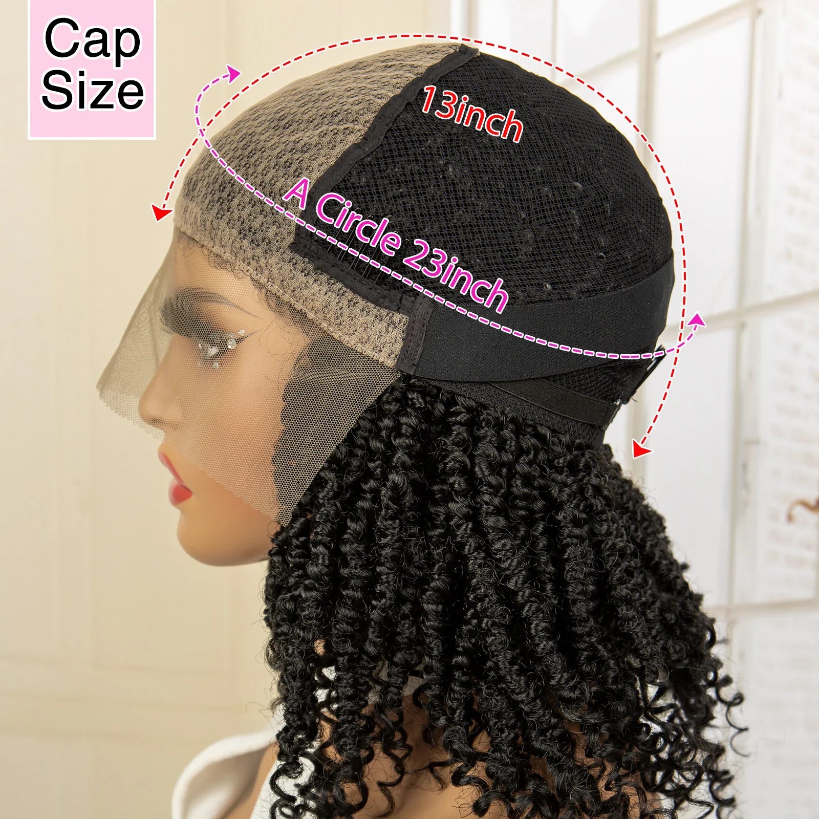 Femlion 14" Curly End Lace Front Box Braided Wig for Black Women