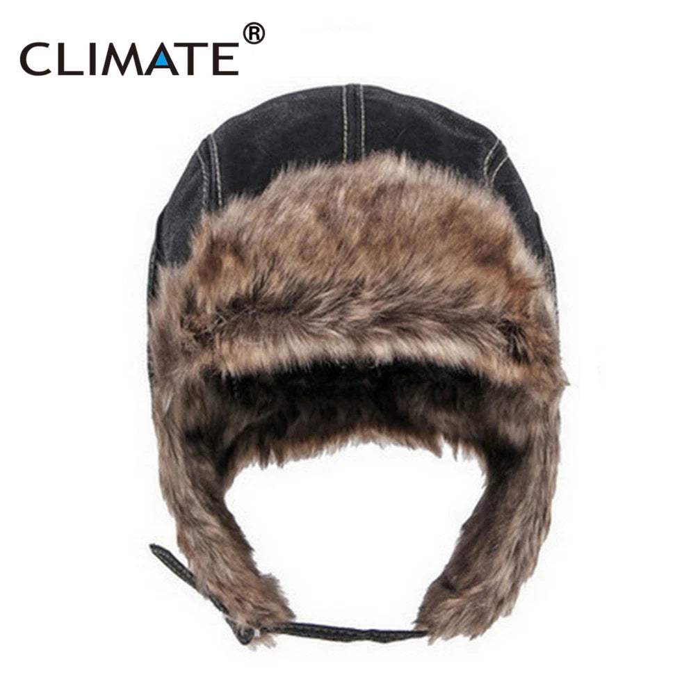 Femlion Winter Ushanka Fur Hat | Windproof Bomber Pilot's Ear Protect Hat