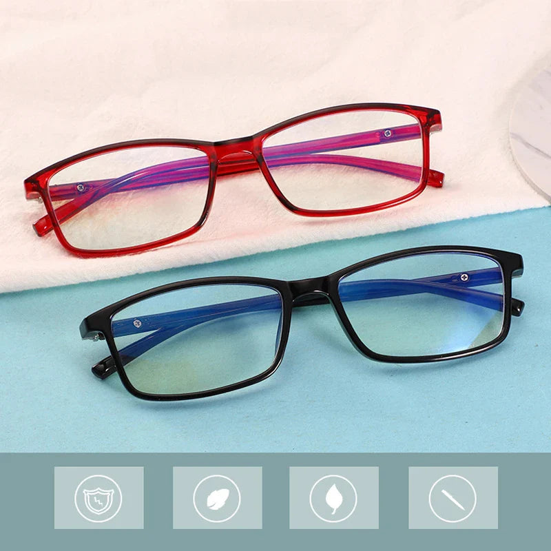 Femlion Myopia Glasses for Men and Women, Anti-blue Light, Various Diopters