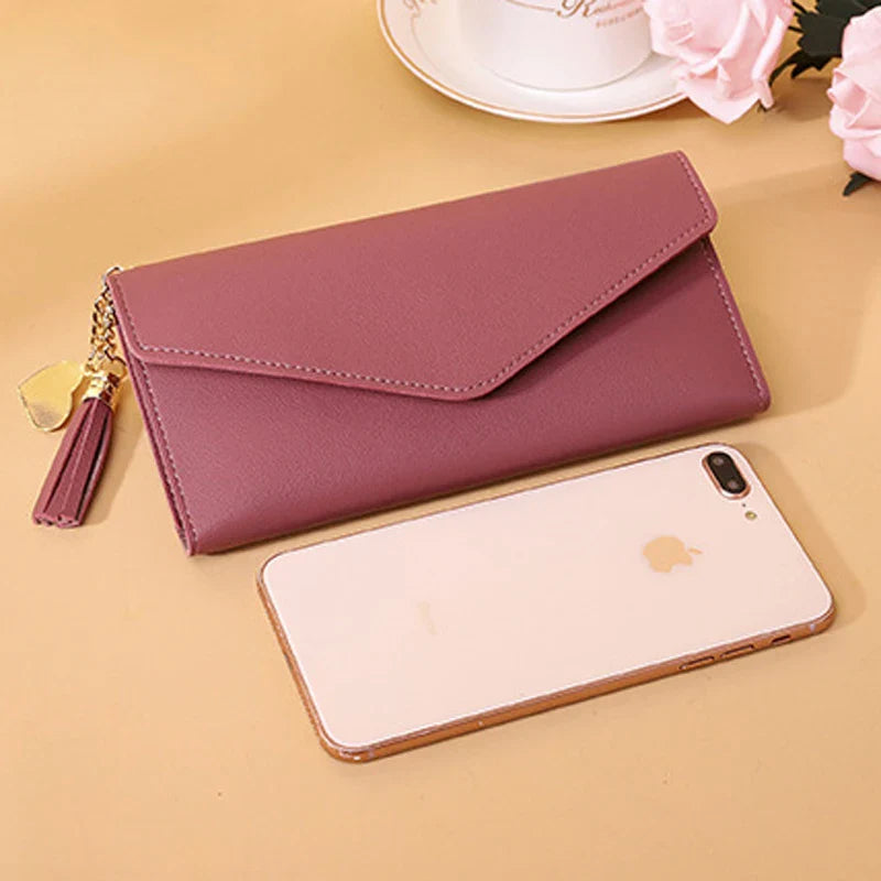 Femlion Long Clutch Wallet with Coin Purse, Card Holder & Phone Pocket